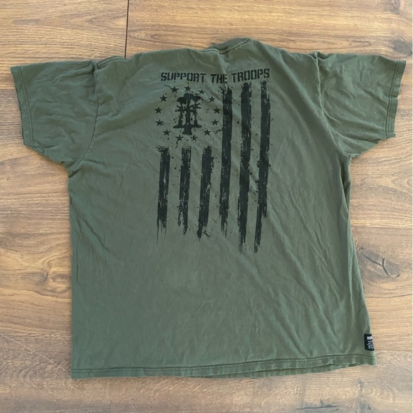 2 Pack XL T-Shirts Howitzer Patriot Olive Green Graphic AND Black Lion Freedom T - Picture 5 of 8